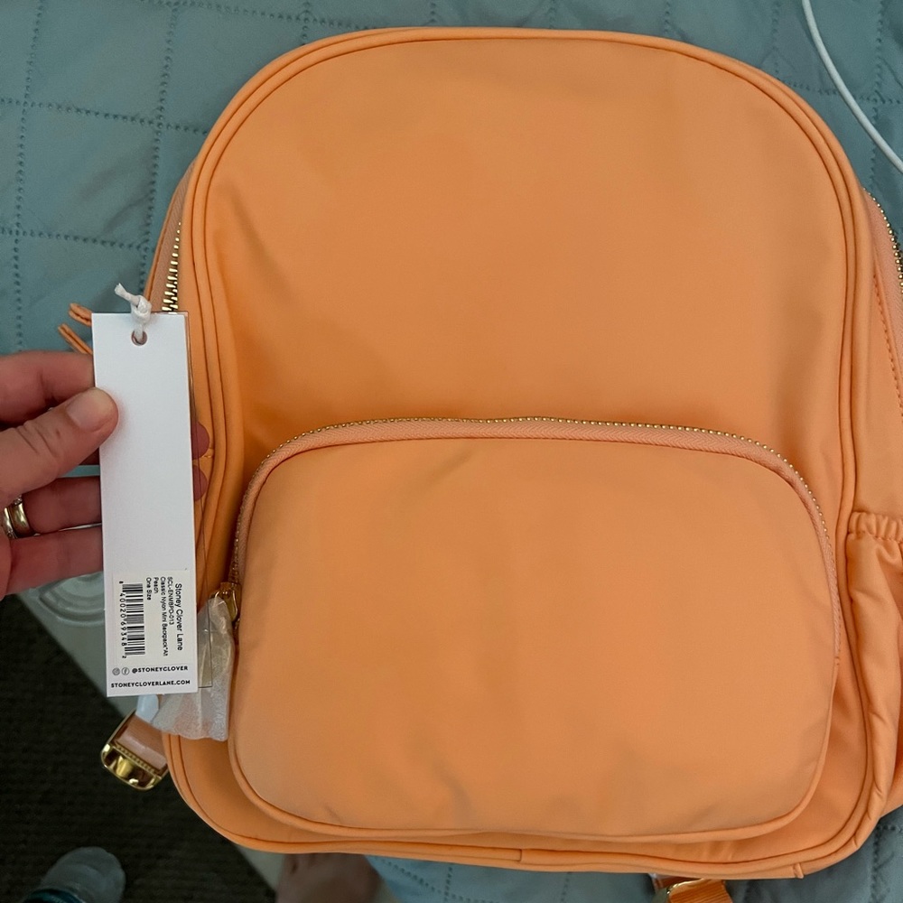 BNWT-Stoney clover mini backpack- peach